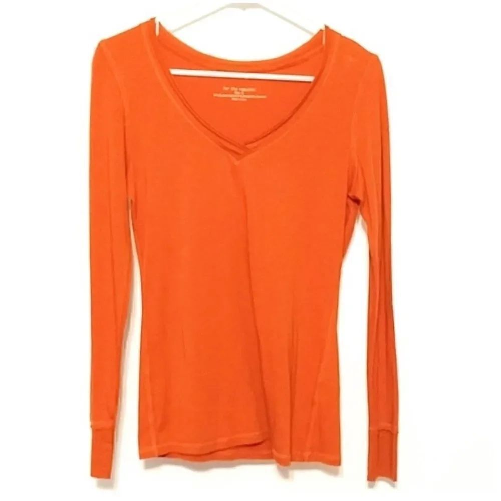 For the republic small burnt orange long sleeve